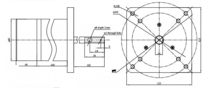 Οικονομική BLDC μηχανή 12VDC 48VDC/230VAC μέχρι 4000 περιστροφές/λεπτό 0